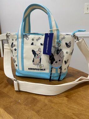 NWT.  Aeropostale, canvas, satchel/crossbody handbag.